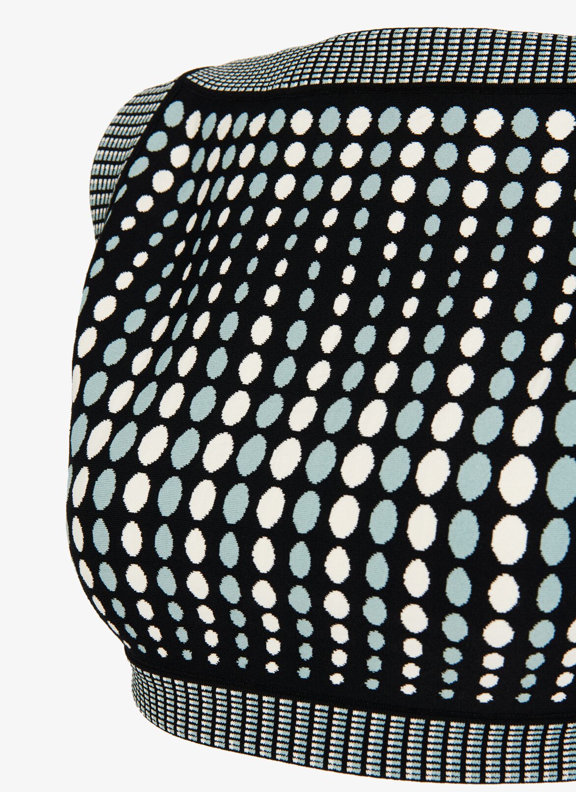 Short Polka-Dot Top ALAÏA BLACK/BLUE SHORT POLKA-DOT TOP